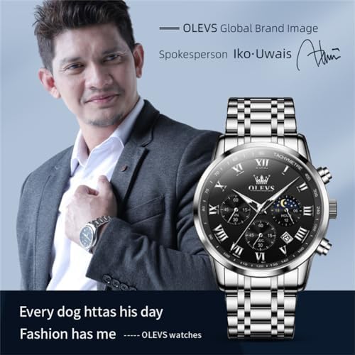 OLEVS Sliver Mens Watches