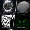 OLEVS Sliver Mens Watches