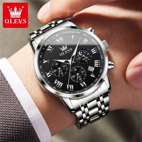 OLEVS Sliver Mens Watches